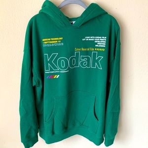 Old School Kodak Green Sweatshirt
